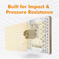 Support de prise de courant de type 86 1 2 3 4 ports Câble réseau RJ45 Plaque frontale murale pour prise RJ45 Keystone