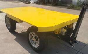 Remolque de transferencia de sitio de freno hidráulico plano de carga de 3000kg hecho de acero - Product Image 2