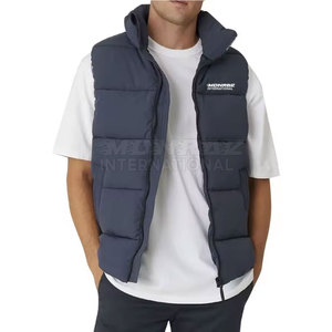 Gilet matelassé sans manches décontracté respirant imperméable pour homme, idéal pour l'hiver et les activités de plein air, personnalisable avec logo - Product Image 4