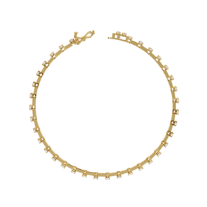 Magnifique bracelet et jonc en or 18 carats avec diamants de laboratoire, accessoire de bijouterie luxueux - Product Image 4