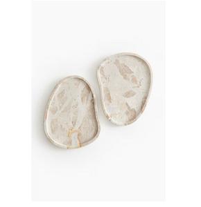 Blanc Marbre Designer Poignée Plateau De Service Dessert Pâtisserie Plateau De Service Comptoir De Cuisine Organisateur De Nourriture Placement - Product Image 1