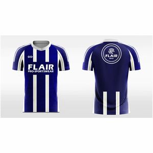 Camiseta de fútbol de poliéster 100% de diseño personalizado de la mejor calidad para niños Frente corto transpirable cómodo para conjuntos para niños OEM - Product Image 5