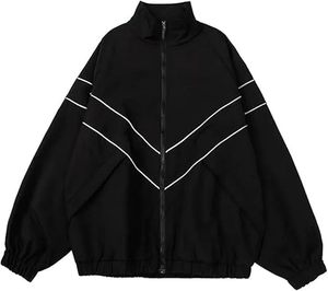 Chaqueta Cortavientos Deportiva Personalizada para Hombre, Estilo Urbano, Cierre Frontal, Bloques de Color, Ribete Elástico, 100% Nailon - Product Image 2