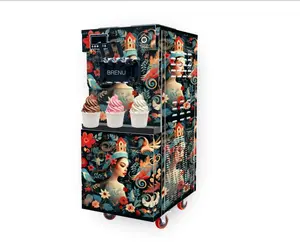 Brenu imalatı Flavorama yumuşak sıcak satmak ticari makinesi otomatik hizmet dondurma makinesi satılık