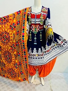 Vestido de novia multicolores, prenda tradicional afgana hecha a mano, para niñas y mujeres, 2023 - Product Image 4