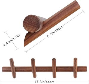 ตะขอแขวนเสื้อโค้ทติดผนังสไตล์วินเทจแบบโบราณราวแขวนหมวกทำด้วยมือคุณภาพสูงทำด้วยมือทำจากทองเหลืองสำหรับห้องนอนห้องน้ำห้องครัวสำนักงาน - Product Image 5