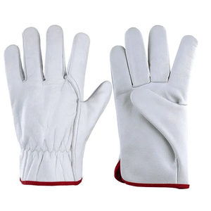 Heavy-Duty Cowhide Leather Classic <b>Driver</b> <b>Gloves</b> Premium Safety Rough Protection Longer Flexibility Durability Welding <b>Gloves</b> - Product Image 3