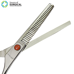 Tijeras profesionales para adelgazar el cabello, maquinilla de afeitar afilada, hoja recta de 6 pulgadas, herramienta de belleza de goma de acero inoxidable, corte de cabello - Product Image 3