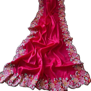 Look uni et classe fantaisie coupe florale bordure travail soirée soirée fête spéciale une minute drapée magnifique couleur Saree Blouse - Product Image 1