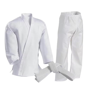 Venta al por mayor de alta calidad personalizado hombres Bjj Fighting Wear Bjj trajes Color Jiu Jitsu artes marciales trajes de Color sólido uniformes de Karate - Product Image 5