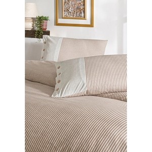 Özdilek Double Ranforce Ensemble housse de couette Natural Line Salmon-Literie de qualité supérieure - Product Image 2