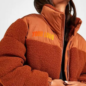 Vente en gros doudoune femme hiver chaud léger isolé résistant à l'eau coupe-vent à capuche parka zippée marque privée OEM - Product Image 5