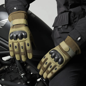 Gants de course de moto professionnels gants d'équitation de moto équipement de protection gants de motard respirants en cuir de doigt complet - Product Image 5