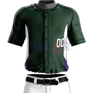 Jersey de béisbol hecho a medida de alta calidad, Material de poliéster, ropa de equipo de alta calidad, uniformes de béisbol de Etiqueta Privada, suyos propios - Product Image 4