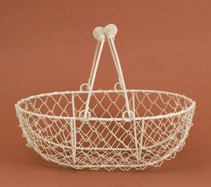 Panier en fil de métal de haute qualité fruits légumes oeufs panier de rangement de blanchisserie ménage pour chambre vêtements maison cuisine en gros - Product Image 5