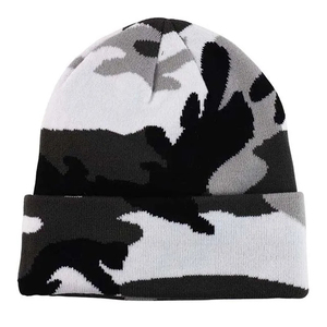 Gorro de Punto Unisex con Diseño de Camuflaje, 100% Acrílico, Logotipo Personalizado, Bordado 3D, Transpirable, Impermeable, Diseño Acanalado, Cómodo - Product Image 3