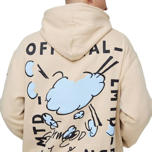 Producto más vendido algodón hecho hombres Puff impresión sudaderas con capucha 2025 nueva llegada hombres Puff impresión sudaderas con capucha - Product Image 2