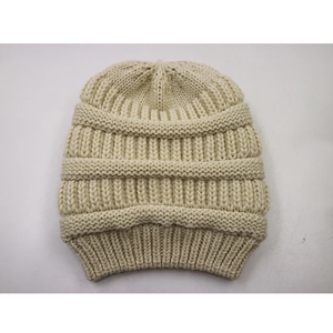 Gorro Slouchy Skully de invierno a la moda para mujer, gorro cálido de lana Merino grueso y suave, gorro tejido con Cable elástico, logotipo personalizado con carácter - Product Image 6