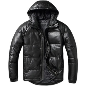 Chaqueta de Punto de Piel de Oveja de Primera Calidad, Personalizada, Impermeable, Cortavientos y Cálida para Hombre, Nueva, Talla Grande - Product Image 1
