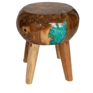 โต๊ะข้างตกแต่งโต๊ะไม้สีชมพูสำหรับห้องนั่งเล่นโรงแรมเฟอร์นิเจอร์ตกแต่งรูปทรงตามสั่ง - Product Image 3