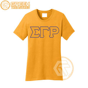 Camiseta Personalizada de la Hermandad Femenina Sigma Gamma Rho, Algodón Jersey, Verano, Ecológica, Transpirable, Alta Calidad - Product Image 3