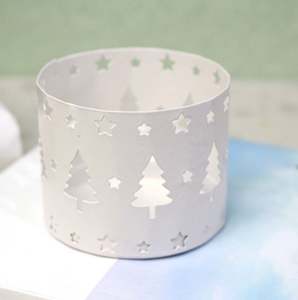 Portavelas Metálico Decorativo Navideño para Interiores y Exteriores, Decoración para el Hogar, Fiestas, Año Nuevo, Hecho a Mano, Personalizable, Hecho en India - Product Image 2