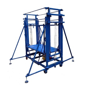 Platform Pengangkat Perancah Konstruksi Baja Elektrik Baru 2--12m yang Dapat Disesuaikan, Kapasitas Angkat 0.5 Ton, Struktur Lipat, Kontrol Jarak Jauh - Product Image 4