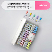 Nouveau livre d'affichage de vernis Gel embouts magnétiques dissolvant Portable livre de cartes de couleur acrylique livre d'affichage magnétique d'ongles pour Salon de manucure
