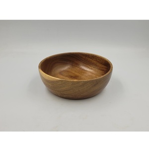 Tazón de Madera de Acacia Ecológico de Alta Calidad, Marca Huhipro, Diseño Minimalista Hecho a Mano, D15H5 cm, Artesanía Vietnamita - Product Image 2
