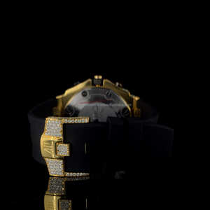 นาฬิกาเพชรสไตล์ฮิปฮอปทำจากสแตนเลสทรงกลม VVS จากผู้ผลิตในอินเดียส่งออกคุณภาพ - Product Image 4