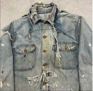 Veste en jean pour homme sur mesure en gros, coton de haute qualité, logo personnalisé, design respirant, veste en jean légère pour homme - Product Image 5