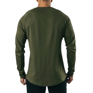 Camiseta de algodón 100% ajustada con cuello redondo para hombre 2025 con logotipo de impresión personalizado Camisetas de fabricante de servicio OEM de tela de alta calidad - Product Image 4