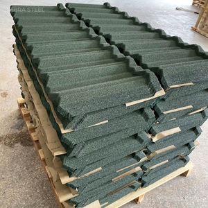 Tuiles de <span class=keywords><strong>toiture</strong></span> en métal composite de luxe classiques à bords biseautés, effet <span class=keywords><strong>ardoise</strong></span>, revêtement en pierre, pour villas de Moscou - Product Image 6