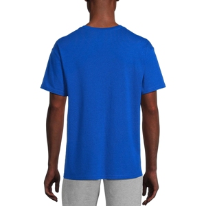 Camiseta de manga corta de poliéster/algodón personalizada de corte regular para hombre de peso pesado al por mayor con diseño de impresión de secado rápido y transpirable - Product Image 2