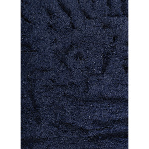 Tapis Aprezo Akar-1019 bleu marine foncé noué à la main en acrylique doux, tissage plat classique 9x12, nettoyage facile, décorations pour salon et maison - Product Image 3