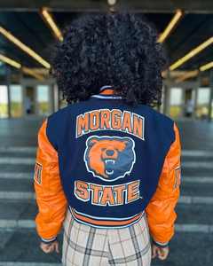 Veste d'hiver pour femmes de la meilleure qualité, élégante, personnalisée, design universitaire court avec col montant, nouveauté pour les filles - Product Image 5