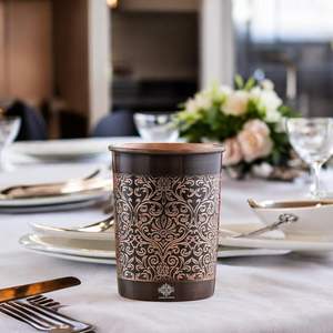 Vaso de cobre para la hidratación diaria ayuda en la inmunidad de la digestión y la desintoxicación natural - Product Image 6