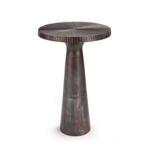 Mesa Auxiliar Moderna Más Popular de Aluminio Fundido Hecha a Mano con Tapa Redonda para Sala de Estar y Dormitorio - Product Image 3