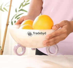 Bol en résine pour un style de maison chic, design artisanal rustique, parfait pour une esthétique naturelle par Tradebyd - Product Image 2