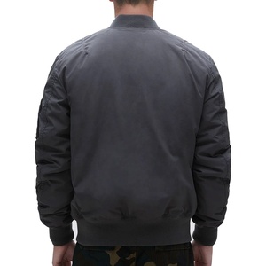 Chaquetas Bomber Urbanas de Moda Urbana para Hombre, Primavera-Otoño, Casuales, Ligeras, con Puños Acanalados y Cuello Alto - Product Image 2