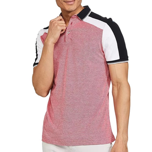 Top Qualité Couleur Bloc Col Avec Bouton D'entraînement Confortable Hommes Personnalisé Plus La Taille Hommes Polos Respirant - Product Image 1