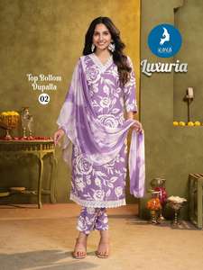 Nouveau pantalon exclusif en rayonne Kurti ensemble Nazneen Dupatta dernier design indien pakistanais prix de gros pour les vêtements pour femmes - Product Image 5