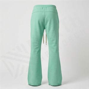 Wholesale High Quality 100 Percent Cotton Flared Sweatpants Sports <b>Drawstring</b> Closure Anti Pilling <b>Trousers</b> Durable - Product Image 2