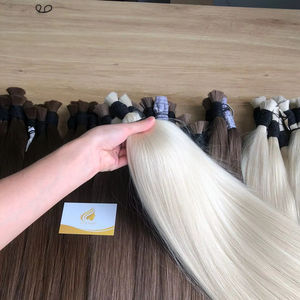 ผม100% แท้แบบไม่ผ่านการทำผมมนุษย์ผมตรงสีธรรมชาติแบบไม่ผ่านการทำสารเคมี - Product Image 1