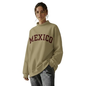 Sudadera Oversize de Cuello Alto para Mujer con Logotipo Personalizado, Ecológica, Antiarrugas, de Secado Rápido, Transpirable y Antipilling - Product Image 1