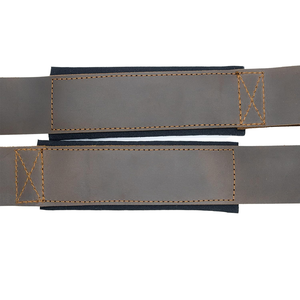 Correas de gimnasio Power de cuero genuino de piel de vaca 100% para levantamiento de pesas Unisex con colores personalizados Tamaños Logo incluido - Product Image 5