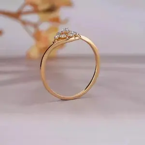 Anillo de bodas Vintage de plata 925 1.1Ct Diamante de moissanita redondo para fiesta de regalo de aniversario de compromiso - Product Image 3