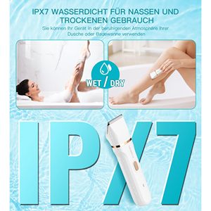 Depiladora Eléctrica para Mujer, Afeitadora Facial e Íntima Húmeda y Seca para Piel Sensible, Impermeable con Batería - Product Image 4