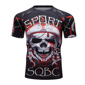 เสื้อรัดกล้ามสำหรับกีฬา MMA BJJ และเซิร์ฟ แบบพิมพ์ลายด้วยความร้อน สำหรับผู้ใหญ่ทุกเพศ น้ำหนักเบา ยืดหยุ่นได้ดี - Product Image 6