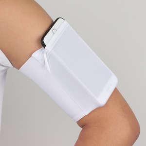 Brassard de sport élastique personnalisé pour téléphone, respirant, unisexe, en polyester/coton, protection UV, pour fitness et course à pied - Product Image 5